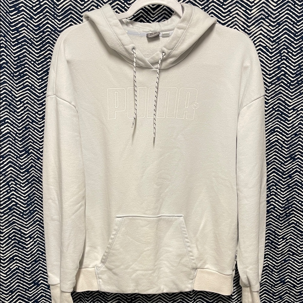 PUMA Men's White Hoodie